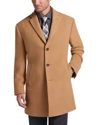 Don a smart attire in men's overcoats. Calvin Klein Camel Topcoat Men S Brands Men S Wearhouse