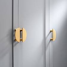 Solid Brass Gold Half Moon Diamond Cabinet Door Handles In 2021 Door Handles Wardrobe Handles Wardrobe Door Handles