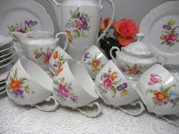 1900 6 Pers Streublumen Kaffeeservice Kaffeegeschirr Mit Bunten Blumen Art Deco Kaffeegedecke Und Kaffeekern Winterling Porzellan Bunt Sugar Bowl Set Bowl Set Tea Cups