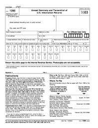 Form 1096 — annual summary and transmittal of u.s. Form 1096 Fill Out And Sign Printable Pdf Template Signnow
