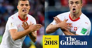 Serbia coach mladen krstajic bemoaned selective justice. serbia's federation also filed complaints over xhaka's and shaqiri's political goal celebrations. Switzerland S Xhaka And Shaqiri Charged By Fifa Over Serbia Goal Celebrations World Cup 2018 The Guardian