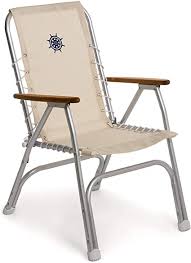 Amazon Com Forma Marine High Back Deck Chair Boat Chair Folding Anodized Aluminium Off White Model M150w Sp Deck Chairs Boating Chairs Deck Furniture
