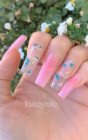 Acrylic nails are a chemical mixture of polymer powder and monomer liquid. These Acrylic Nails Are Really Cute Fun Coffin Nails Summer Nails