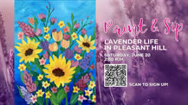 Paint & Sip at Lavender Life Farm in Pleasant Hill