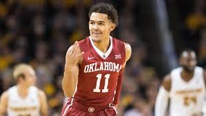 The hair color is brown and the eye color is black. Trae Young No 24 Oklahoma Shoot Down No 3 Wichita State