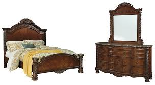 Funktionale laufshorts für frauen von tnf. North Shore Queen Panel Bed With Mirrored Dresser B553 B35 B36 Bedroom Groups Carey S Furniture