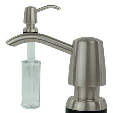Bennington Kitchen Sink Liquid Soap Dispenser Lotion Pump Modern Curved Nozzle Stainless Steel Finish Soap Dispenser Lotion Pumps Sink Soap Dispenser