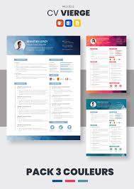 Prêt en quelques minutes ! Cv Vierge Modele De Cv Design Telecharger Cv Market