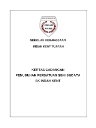 Dalam konteks pendidikan kebangsaan, kegiatan kokurikulum merupakan satu program penting demi. Kertas Kerja Penubuhan Persatuan Kebudayaan