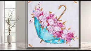 This is a easy acrylic painting. Acrylic Painting Easy Flowers For Beginners Mariarthome Youtube