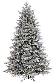 What clinched the sale for me was the very specific and factual description for every tree (in contrast to the uninformative and sentimental drivel on other. Ge 7 5 Ft Alaskan Pine Pre Lit Traditional Flocked Artificial Christmas Tree With 600 Multi Function Color Changing Warm White Led Lights In The Artificial Christmas Trees Department At Lowes Com