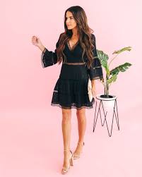 Mark The Moment Eyelet Bell Sleeve Dress Black Black Bell Sleeve Dress Black Eyelet Dress Bell Sleeve Dress