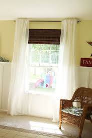 Ikea Vivan Sheer White Curtains With Bamboo Panel Shade Cortinas