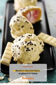 Rocher Chocolat Blanc Et Fraise Recette Chocolat Blanc Chocolat Recette Sorbet