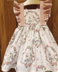 Excited To Share This Item From My Etsy Shop Bunny Love Bellevue Dress Easter Bunny Rabbit Girls Easter Dresses Baby Girl Dress Patterns Baby Girl Dresses