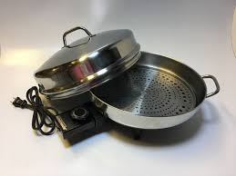 Farberware 12 Electric Skillet 344 Vtg High Dome Lid Farberware Electric Skillets Steel Racks