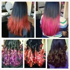 Different Hair Colors Different Hair Color Ombre And Hair Dip Dye Yelp Hair Color Different Hair Colors Dipped Hair