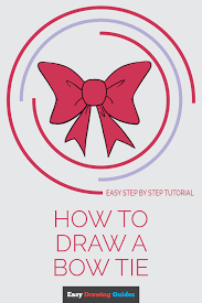 From below we draw the ends of the ribbon. How To Draw A Bow Tie Really Easy Drawing Tutorial