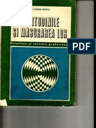 Aparat pentru masurarea grosimilor 8/23. Bontila Aptitudinile Si Masurarea Lor