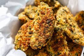 Arrange the breaded zucchini in a single layer on the hot pas. Oven Baked Zucchini Fries Recipe With Garlic Parmesan Crust Baked Zucchini Fries Recipe Eatwell101