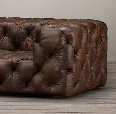 Have a modern home decor and living room now. Soho Tufted Leather Sofa