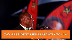 Racial tensions rise in south africa over farm killing. Sa President Cyril Ramaphosa Lies To The Un About Farm Murders South Africa Today Media