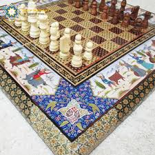 Image result for Persian manuscript chess