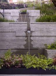 Surfacedesign Inc Water Feature Wall Concrete Retaining Walls Outdoor Water Features