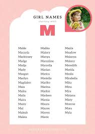 50 Unique Baby Girl Names Starting With M In 2020 Baby Girl Names Girl Names Unique Boy Names
