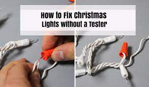 They are light and breakable continue to check each bulb until you find the culprit dead bulb. How To Fix Christmas Lights Without A Tester Mytoolslab