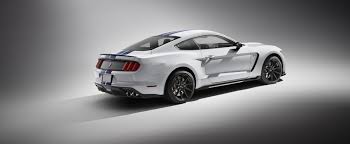 Shelby Gt350 Mustang In White With Blue Stripes Is 500 Hp Of America Ford Mustang Convertible Mustang Shelby Mustang Convertible