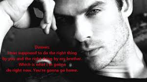 It's like killing murderers, a public service. The Vampire Diaries Damon And Elena Quotes Youtube
