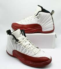 Air Jordan 12 Retro White Black Varsity Red Rare Air Jordan Xii 12 Retro Cherry White Black Varsity Red Size 12 130690 110 Air Jordans Nike Air Jordans Air Jordan Xii