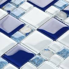Video transcript to begin installing a tile backsplash, you should first determine the boundaries that will contain it. Mediterranean Deep Blue Mosaic Tv Background Wall Kitchen Backsplash Natural Shell Mix Glass Mosaic Tile Decor Free Shipping Buy At The Price Of 229 99 In Aliexpress Com Imall Com