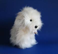 Vintage Old English Sheepdog Stuffed Animal 1980s Toy Retro Toys Vintage Kids Ikc 24k Polar Puffs White Long Fur Old English Sheepdog English Sheepdog Sheepdog