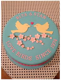 She wanted a plain 10 square sponge cake, so i baked two 10″square cakes. Anniversary Cake Simple 40th Wedding Anniversary Cake Love Birds 40th Wedding Anniversary Cake Wedding Anniversary Cakes 40th Anniversary Cakes