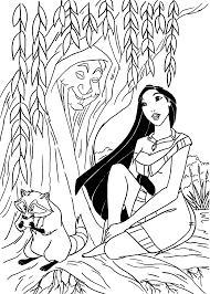 Pocahontas Coloring Pages For Kids Printable Free Cartoon Coloring Pages Princess Coloring Pages Disney Coloring Pages