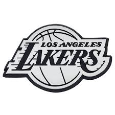Download now for free this los angeles lakers logo transparent png picture with no background. Set Of 2 Black White Nba Los Angeles Lakers Emblem Automotive Stick On Car Decal 2 X 3 5 Christmas Central