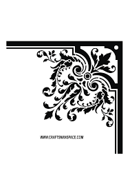 Corner Floral Ornament Craftsmanspace
