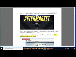 Fix Apex Legends Invalid Token Error On Playstation 4 Xbox Youtube