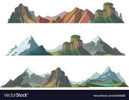 Mountain Vector Illustration Nature Mountain Silhouette Elements Outdoor Icon Snow Ice Mountain To Vector Illustration Mountain Art Print Mountain Silhouette