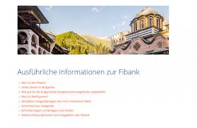 Fibank offers a diverse range of products and services for individual and corporate clients. Weltsparen Vermittelt Die Partnerbank Fibank Im Test 08 16 Depotvergleich