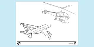 Select print at the top of the page, and the advertising and navigation at the top of the page will be ignored, or 2) click on the image in the bottom half of the screen to make that frame active. Free Air Transportation Colouring Page Teacher Made