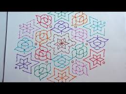 Margali Day 25 Big Flower Rangoli With 25 13 Dots Big Flower Kolam New Year Big Colour Kolam Youtube Kolam Dots Flower Rangoli Small Rangoli Design