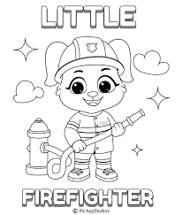 29 premium vector (svg) icons in family & home · added on feb 4th, 2020. Fire Fighter Coloring Pages For Kids