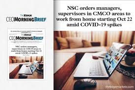 Students who have a good financial situation and particular expertise can usually register a company and work after graduating. Nsc Orders Managers Supervisors In Cmco Areas To Work From Home Starting Oct 22 Amid Covid 19 Spikes The Edge Markets