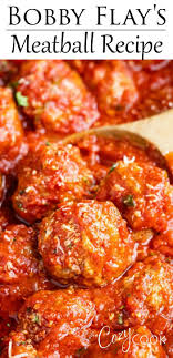 This Italian Meatball Recipe From Bobby Flay Is Easy To Make Ahead Of Time On The Stove Top And Reheat In The Cro In 2020 Italian Meatballs Recipe Beef Recipes Recipes