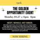 The Golden Opportunity: Open Interviews  event image