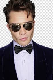 Free: Ed Westwick, man wearing gold-colored framed Ray-Ban Aviator  transparent background PNG clipart