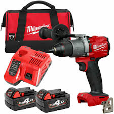 Ebay Sponsored Milwaukee M18fpd2 18v Fuel Percussion Drill 2 X 4ah Batteries Charger Chargeur Foreuse Et Outils Electriques